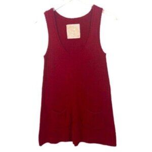 Love Rocks | Red Sweater with Pockets Size Medium